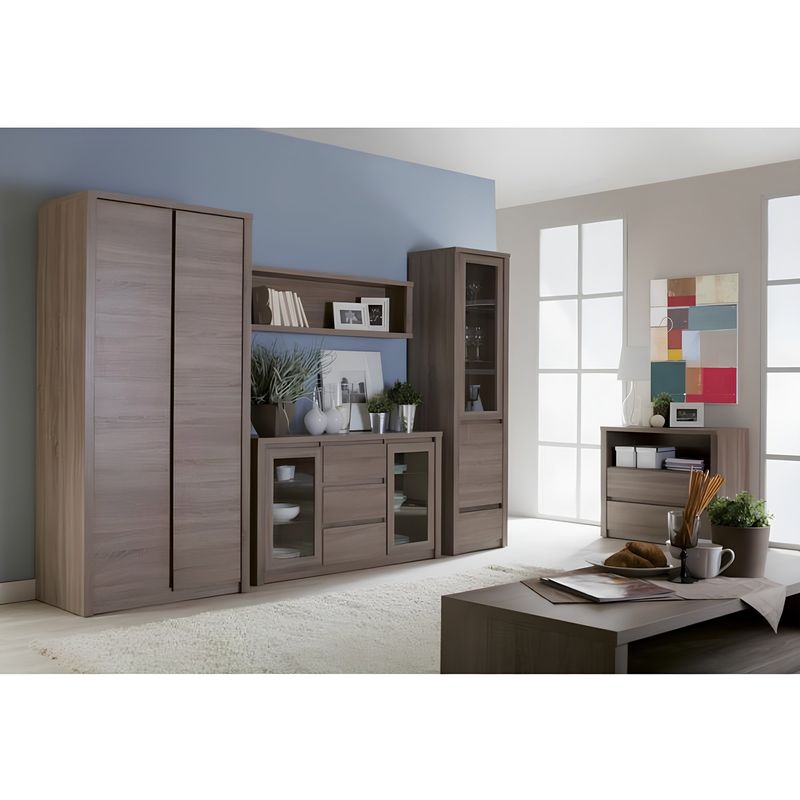 Casa si Gradina - Mobilier - Biblioteci si rafturi - Rafturi - Raft, stejar lefkas inchis, MONTANA P1 - Infinity.ro