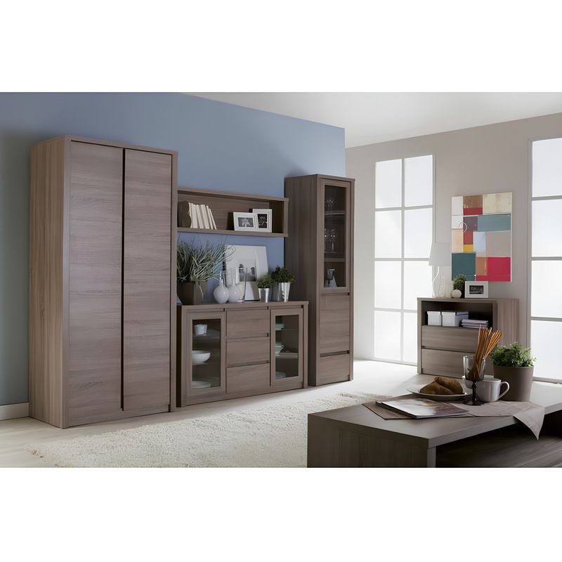 Casa si Gradina - Mobilier - Biblioteci si rafturi - Rafturi - Polita suspendabila, stejar lefkas inchis, MONTANA W1 - Infinity.ro