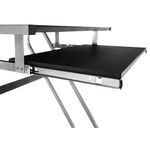 Casa si Gradina - Mobilier - Mese si birouri - Birouri - Masa PC, neagra+argintie, JOFRY - Infinity.ro