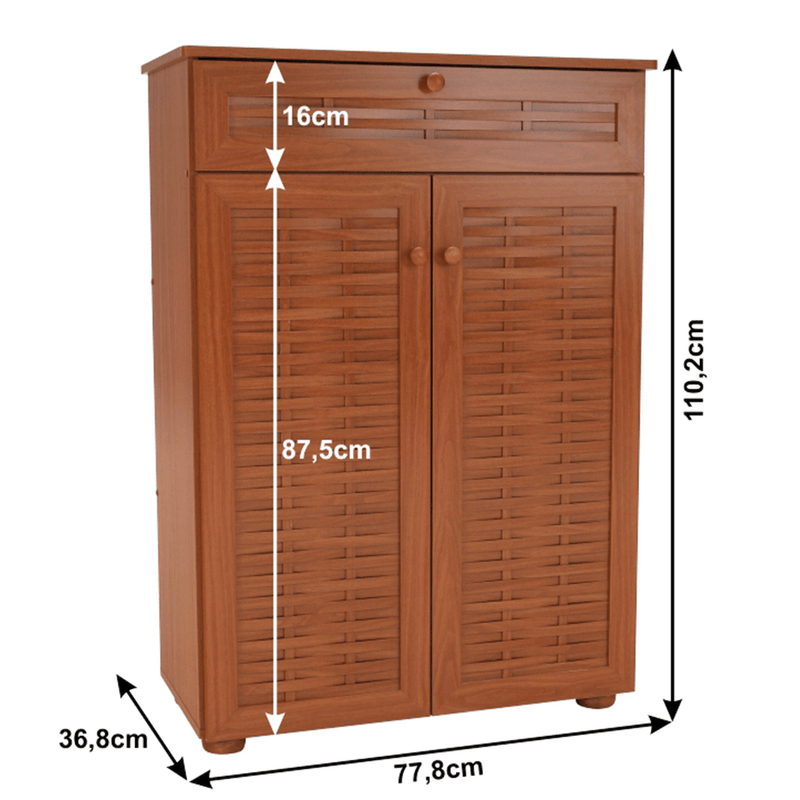 Casa si Gradina - Mobilier - Dulapuri si sifoniere - Dulapuri pantofi - Pantofar, MDF laminat, cires american, FP 03 - Infinity.ro
