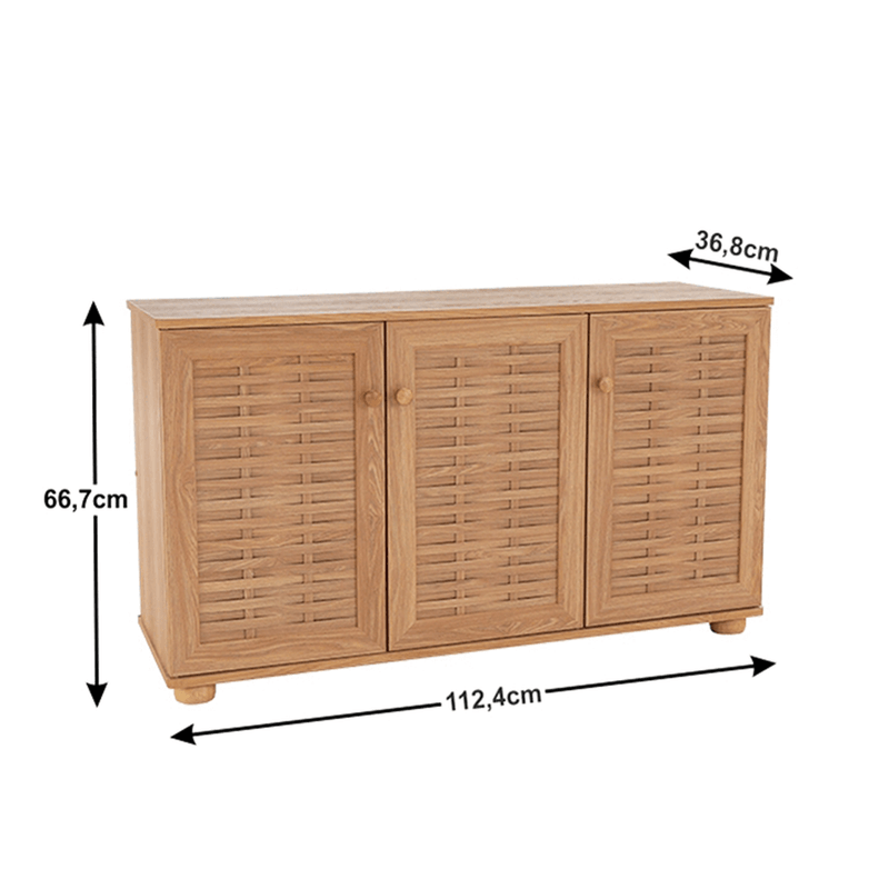 Casa si Gradina - Mobilier - Dulapuri si sifoniere - Dulapuri pantofi - Pantofar, MDF laminat, natural, FP 02 - Infinity.ro