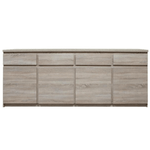 Casa si Gradina - Mobilier - Comode si corpuri - Comode - Comoda, typ 11, cu patru usi, patru sertare, stejar sonoma, PANAMA - Infinity.ro