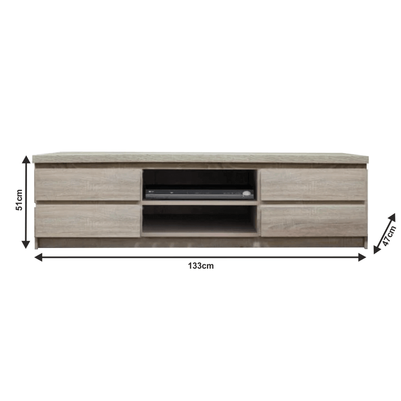 Casa si Gradina - Mobilier - Mese si birouri - Masute de cafea - Masuta RTV/dulap, stejar sonoma, PANAMA Typ 06 - Infinity.ro