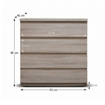 Casa si Gradina - Mobilier - Comode si corpuri - Comode - Comoda, 4-sertare, stejar sonoma, PANAMA typ 05 - Infinity.ro