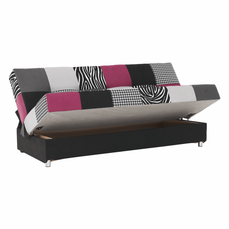 Casa si Gradina - Mobilier - Canapele si coltare - Canapele - Canapea, textil roz/gri/neagra, ALABAMA - Infinity.ro