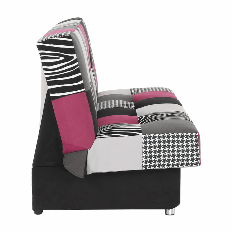 Casa si Gradina - Mobilier - Canapele si coltare - Canapele - Canapea, textil roz/gri/neagra, ALABAMA - Infinity.ro