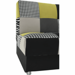 Casa si Gradina - Mobilier - Canapele si coltare - Canapele - Coltar, textil verde galbui/gri/negru, ALABAMA - Infinity.ro