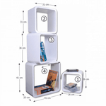 Casa si Gradina - Mobilier - Biblioteci si rafturi - Rafturi - Polite, albe, DIDO - Infinity.ro