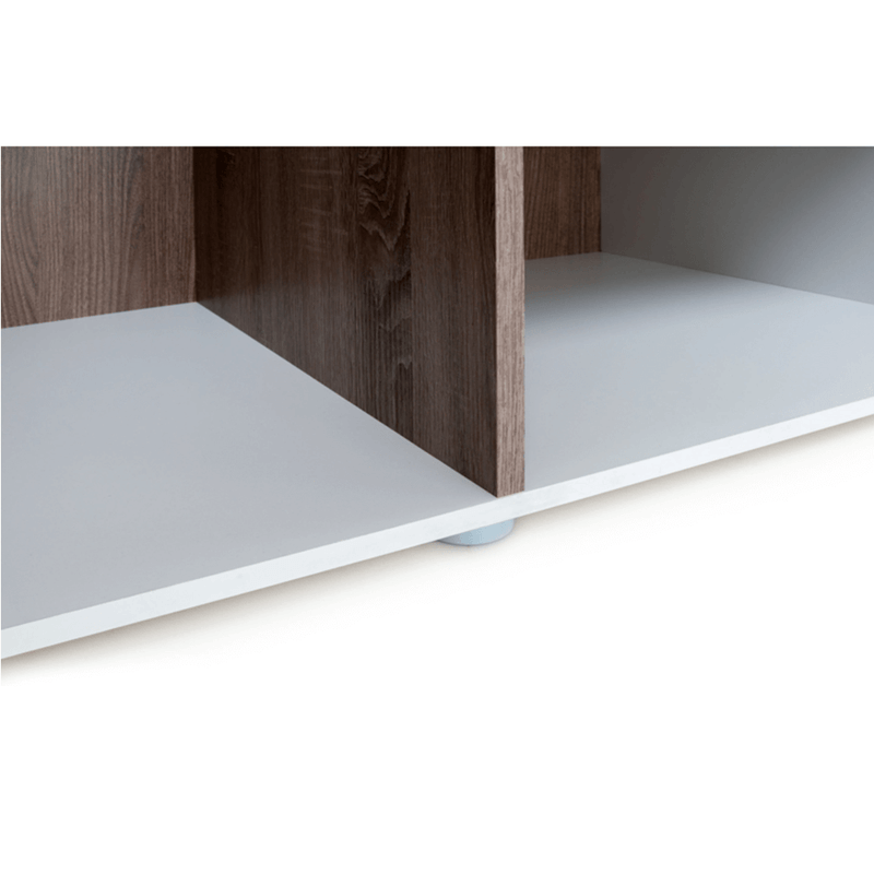 Casa si Gradina - Mobilier - Dulapuri si sifoniere - Dulapuri - Dulap, alb extra luciu ridicat HG/stejar sonoma truflu inchis, LYNATET TYP 23 - Infinity.ro