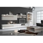 Casa si Gradina - Mobilier - Biblioteci si rafturi - Rafturi - Raft, alb stralucitor HG/stejar sonoma inchis, LYNATET TYP 60 - Infinity.ro