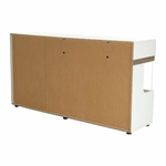 Casa si Gradina - Mobilier - Comode si corpuri - Comode - Comoda, alba stralucitoare HG/stejar sonoma inchis, LYNATET TYP 42 - Infinity.ro