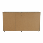 Casa si Gradina - Mobilier - Comode si corpuri - Comode - Comoda, alba stralucitoare HG/stejar sonoma inchis, LYNATET TYP 42 - Infinity.ro