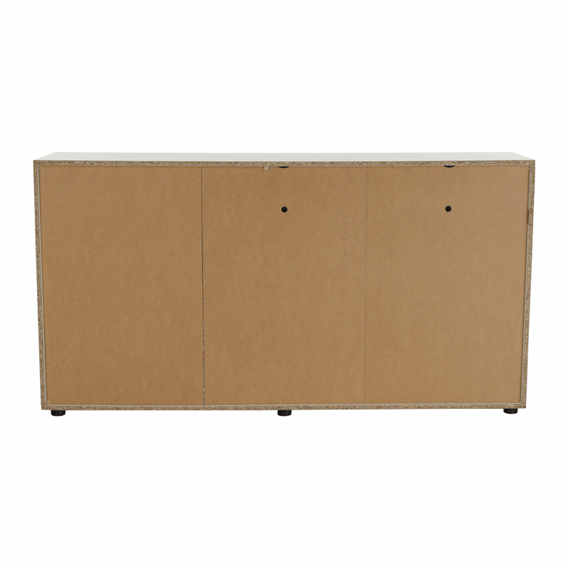 Casa si Gradina - Mobilier - Comode si corpuri - Comode - Comoda, alba stralucitoare HG/stejar sonoma inchis, LYNATET TYP 42 - Infinity.ro