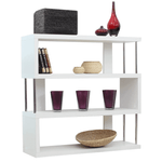 Casa si Gradina - Mobilier - Biblioteci si rafturi - Rafturi - Raft, alb/stralucire fina, BENITO - Infinity.ro