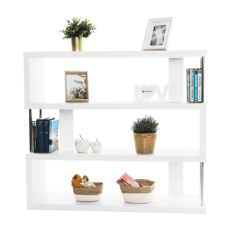 Casa si Gradina - Mobilier - Biblioteci si rafturi - Rafturi - Raft, alb/stralucire fina, BENITO - Infinity.ro