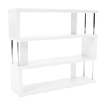 Casa si Gradina - Mobilier - Biblioteci si rafturi - Rafturi - Raft, alb/stralucire fina, BENITO - Infinity.ro