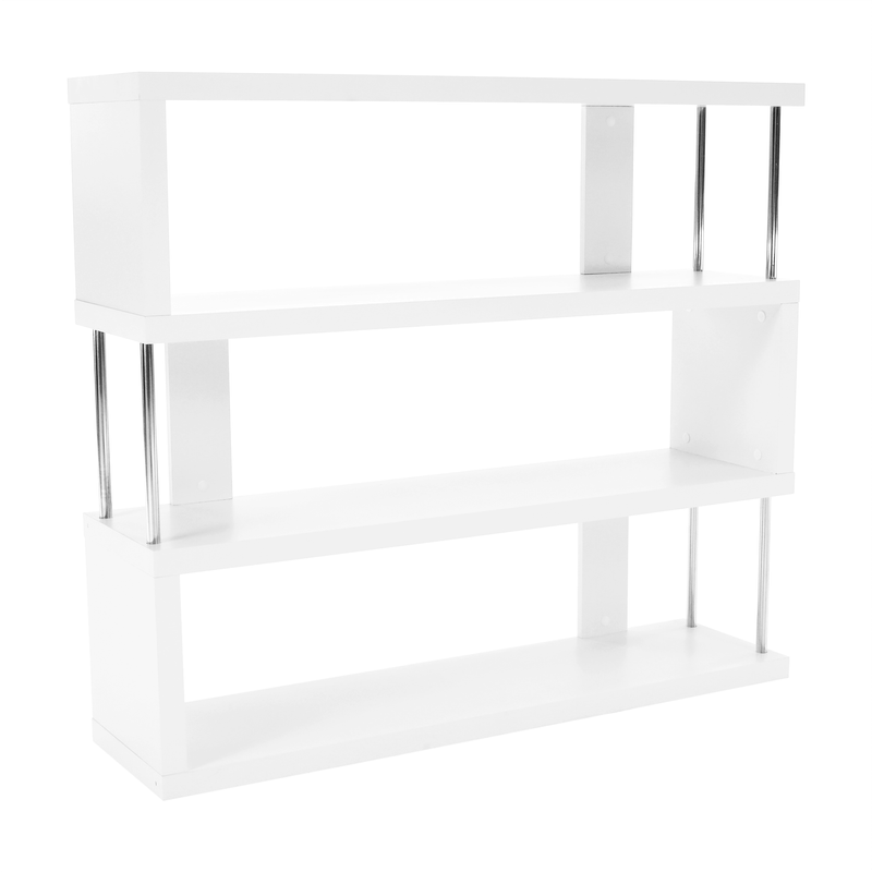 Casa si Gradina - Mobilier - Biblioteci si rafturi - Rafturi - Raft, alb/stralucire fina, BENITO - Infinity.ro