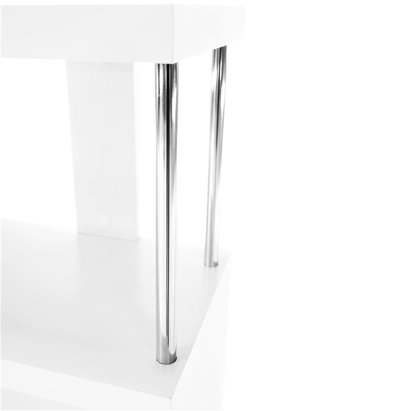 Casa si Gradina - Mobilier - Biblioteci si rafturi - Rafturi - Raft, alb/stralucire fina, BENITO - Infinity.ro