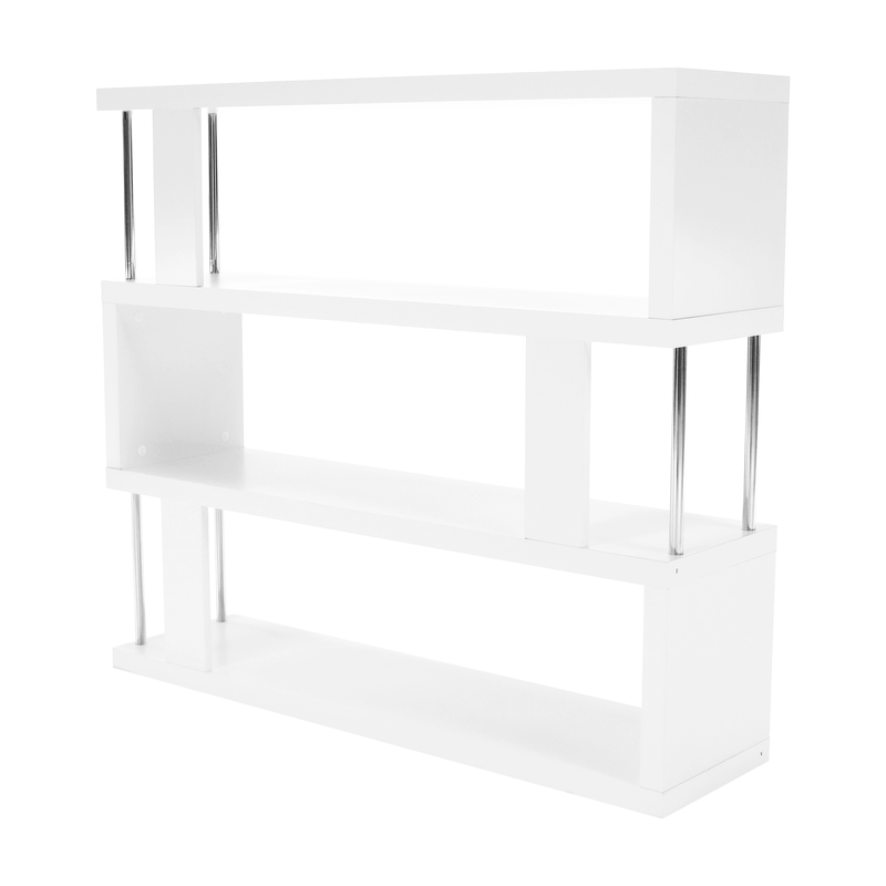 Casa si Gradina - Mobilier - Biblioteci si rafturi - Rafturi - Raft, alb/stralucire fina, BENITO - Infinity.ro