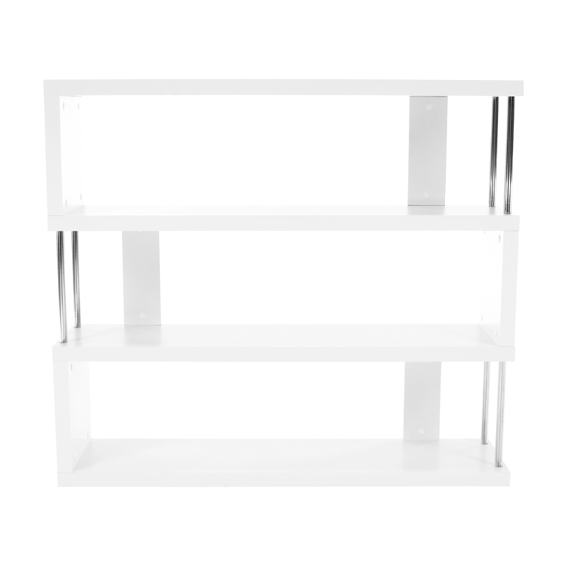 Casa si Gradina - Mobilier - Biblioteci si rafturi - Rafturi - Raft, alb/stralucire fina, BENITO - Infinity.ro