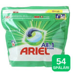 Market - Spalare si intretinere rufe - Produse intretinere textile - Detergent rufe - Detergent de rufe capsule Ariel All in One PODS Original, 54 spalari - Infinity.ro