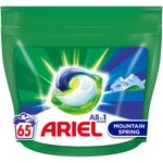 Market - Spalare si intretinere rufe - Produse intretinere textile - Detergent rufe - Detergent de rufe capsule Ariel All in One PODS Mountain Spring, 65 spalari - Infinity.ro