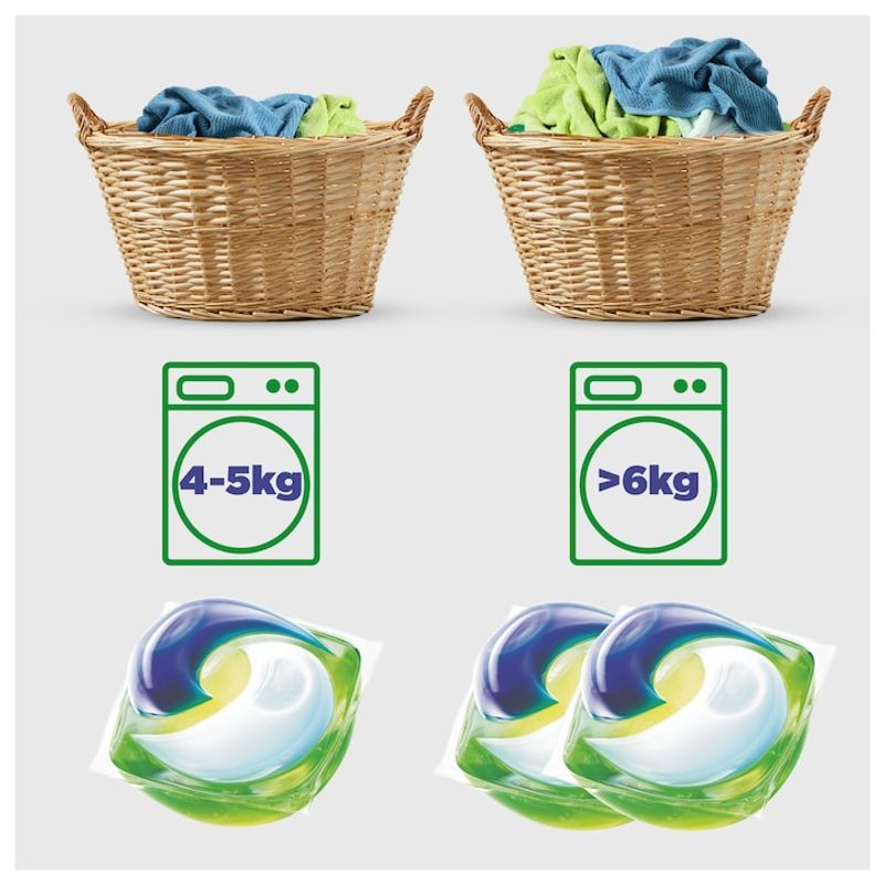 Market - Spalare si intretinere rufe - Produse intretinere textile - Detergent rufe - Detergent de rufe capsule Ariel All in One PODS Original, 2x54 buc, 108 spalari - Infinity.ro