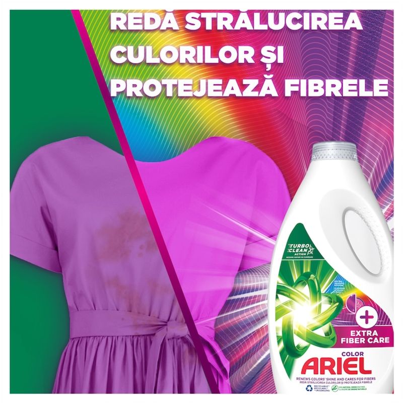 Market - Spalare si intretinere rufe - Produse intretinere textile - Detergent rufe - Detergent de rufe lichid Ariel Fiber Care, 35 spalari, 1.75 L - Infinity.ro