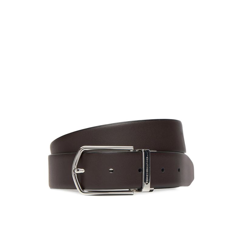 Fashion, accesorii si bijuterii - Barbati - Accesorii barbati - Curele barbati - Curea din piele cu doua fete Tommy Hilfiger AM0AM13762 Negru 105 - Infinity.ro