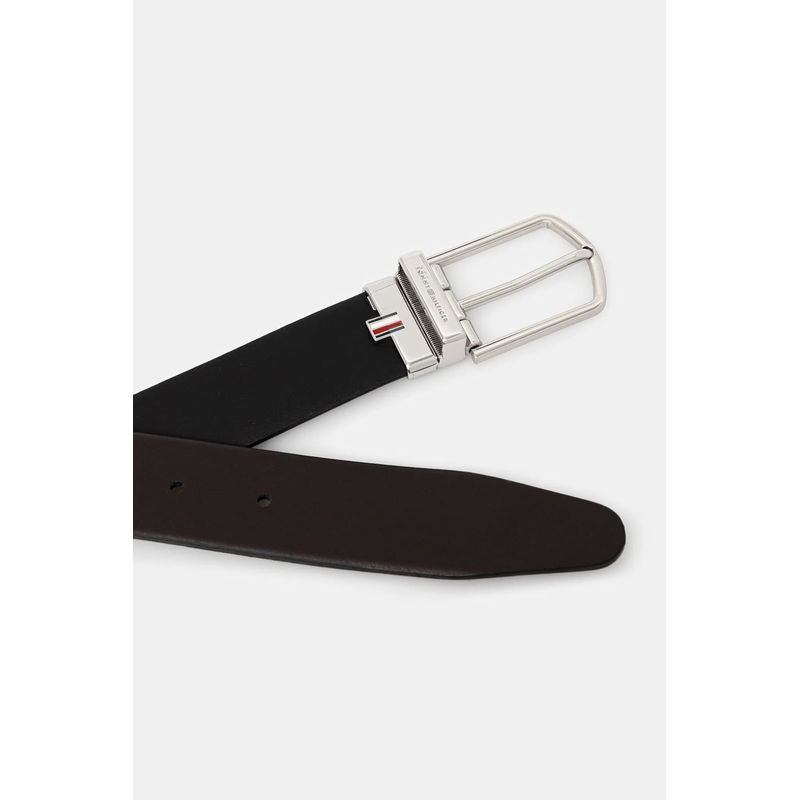 Fashion, accesorii si bijuterii - Barbati - Accesorii barbati - Curele barbati - Curea din piele cu doua fete Tommy Hilfiger AM0AM13762 Negru 105 - Infinity.ro