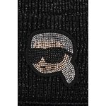 Fashion, accesorii si bijuterii - Femei - Accesorii femei - Caciuli si palarii femei - Caciula din amestec de lana Karl Lagerfeld  A4W33041 Negru melange ONE SIZE - Infinity.ro