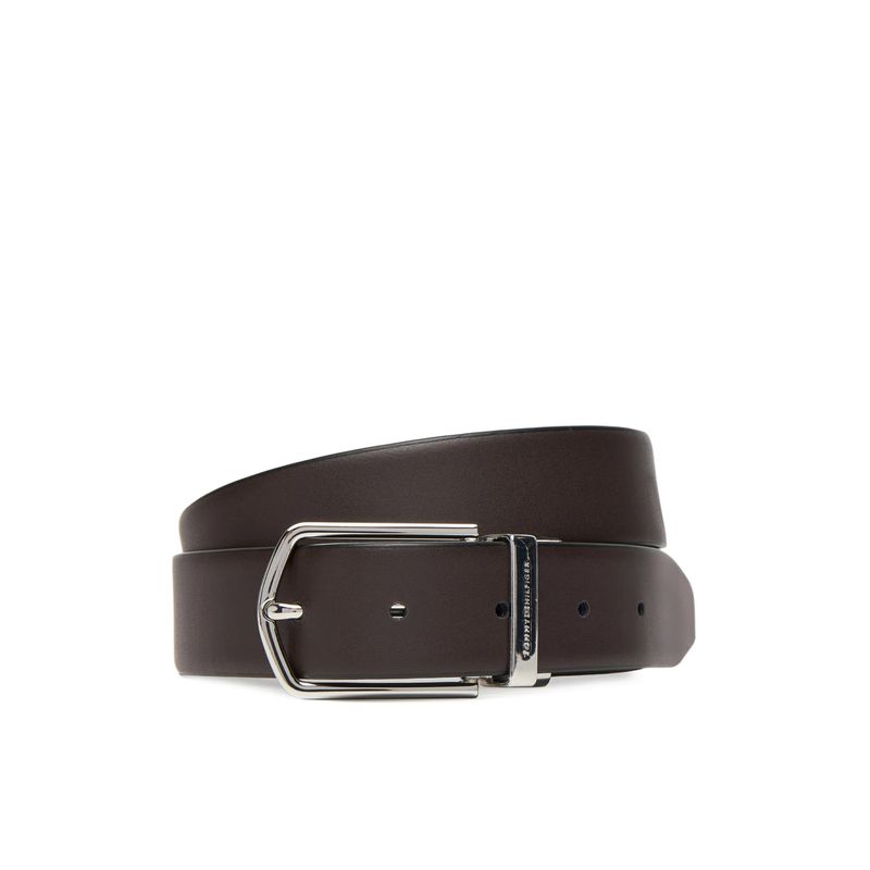 Fashion, accesorii si bijuterii - Barbati - Accesorii barbati - Curele barbati - Curea din piele cu doua fete Tommy Hilfiger AM0AM13762 Negru 90 - Infinity.ro