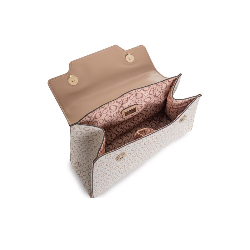 Fashion, accesorii si bijuterii - Femei - Accesorii femei - Genti si rucsacuri femei - Geanta dama Guess HWBETLP5100 Bej 28 x 19 x 8.5 cm - Infinity.ro