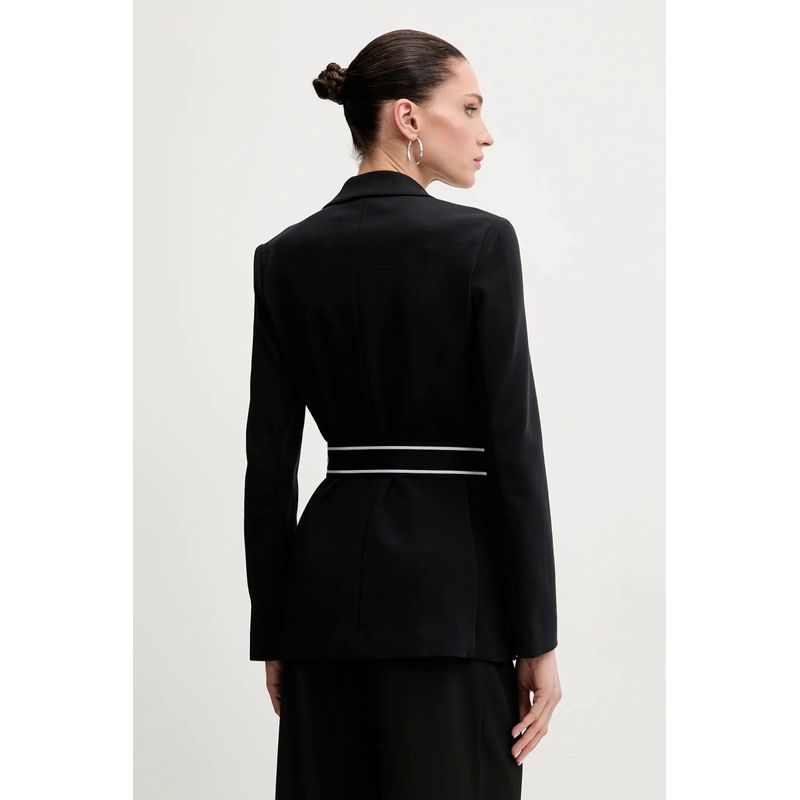 Fashion, accesorii si bijuterii - Femei - Imbracaminte femei - Sacouri si veste femei - Blazer dama Karl Lagerfeld A2W20014 S INTL Negru - Infinity.ro