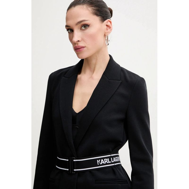 Fashion, accesorii si bijuterii - Femei - Imbracaminte femei - Sacouri si veste femei - Blazer dama Karl Lagerfeld A2W20014 S INTL Negru - Infinity.ro