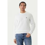 Fashion, accesorii si bijuterii - Barbati - Imbracaminte - Tricouri si bluze barbati - Bluza barbati Calvin Klein jeans  J30J314536 L INTL Alb - Infinity.ro