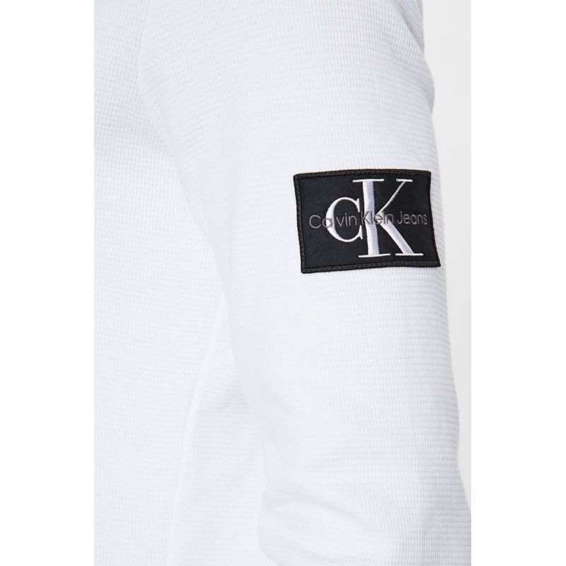 Fashion, accesorii si bijuterii - Barbati - Imbracaminte - Tricouri si bluze barbati - Bluza barbati Calvin Klein jeans  J30J323485 L INTL Alb - Infinity.ro