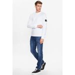 Fashion, accesorii si bijuterii - Barbati - Imbracaminte - Tricouri si bluze barbati - Bluza barbati Calvin Klein jeans  J30J323485 L INTL Alb - Infinity.ro