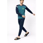 Fashion, accesorii si bijuterii - Barbati - Lenjerie si pijamale barbati - Pijamale barbati - Pijama barbati Lotto LP1220C, set 2 piese, bumbac 4XL INTL Verde - Infinity.ro