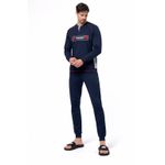 Fashion, accesorii si bijuterii - Barbati - Lenjerie si pijamale barbati - Pijamale barbati - Pijama barbati Lotto LP1225C, set 2 piese, bumbac 5XL INTL Bleumarin - Infinity.ro