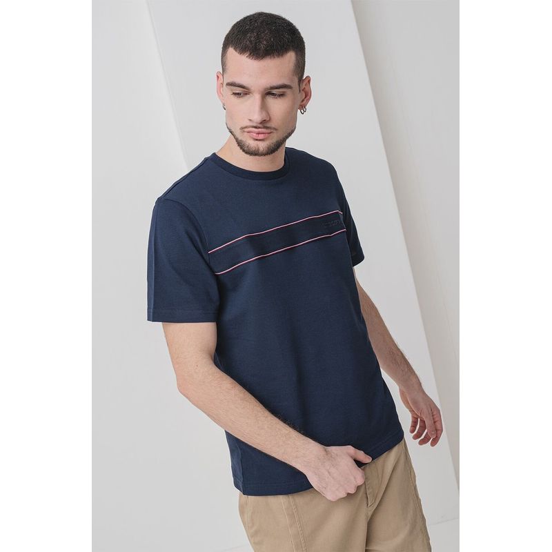 Fashion, accesorii si bijuterii - Barbati - Imbracaminte - Tricouri si bluze barbati - Tricou barbati Tommy Hilfiger MW0MW38981 L INTL Bleumarin - Infinity.ro