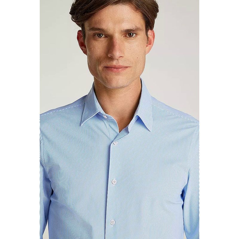 Fashion, accesorii si bijuterii - Barbati - Imbracaminte - Camasi barbati - Camasa barbati Tommy Hilfiger MW0MW36866 S INTL Albastru - Infinity.ro