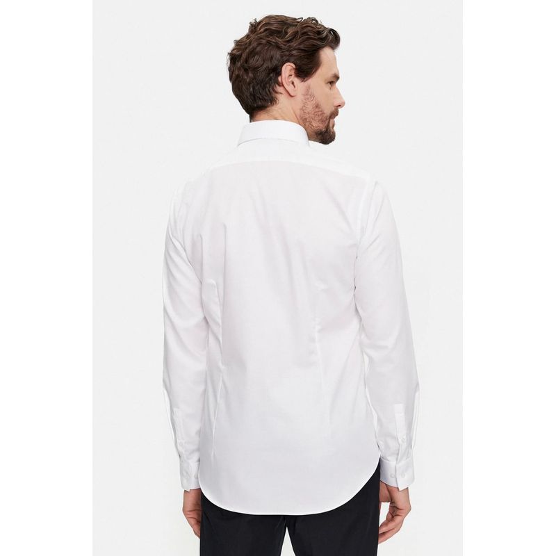 Fashion, accesorii si bijuterii - Barbati - Imbracaminte - Camasi barbati - Camasa barbati Calvin Klein K10K108426 40 Alb - Infinity.ro