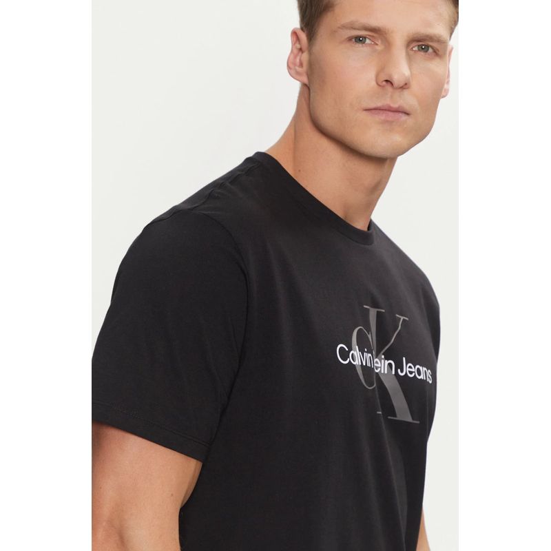 Fashion, accesorii si bijuterii - Barbati - Imbracaminte - Tricouri si bluze barbati - Tricou barbati Calvin Klein Jeans 00040EM286 L INTL Negru - Infinity.ro