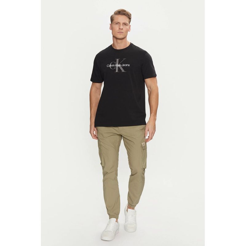 Fashion, accesorii si bijuterii - Barbati - Imbracaminte - Tricouri si bluze barbati - Tricou barbati Calvin Klein Jeans 00040EM286 L INTL Negru - Infinity.ro
