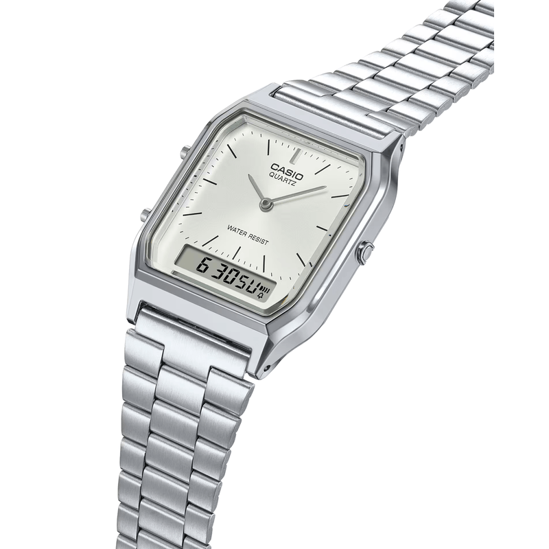 Fashion, accesorii si bijuterii - Femei - Bijuterii femei - Ceasuri femei - Retro Unisex Watch AQ-230A-7AMQYES - Infinity.ro