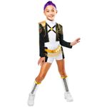 Jucarii, Copii si Bebe - Jucarii si jocuri - Jucarii de rol - Masti si costume copii - Costum KPop Demon Hunters - Rumi Golden Deluxe pentru fete 5-6 ani 110-116 cm - Infinity.ro