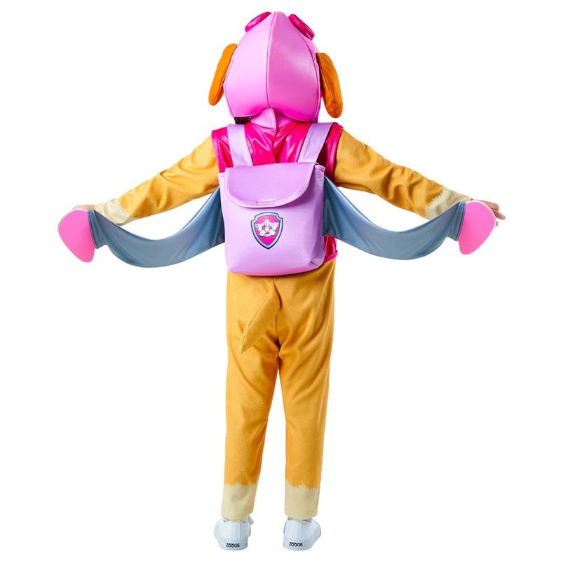 Jucarii, Copii si Bebe - Jucarii si jocuri - Jucarii de rol - Masti si costume copii - Costum Skye Deluxe cu rucsac pentru fete - Patrula Catelusilor 2-3 ani 93-99 cm - Infinity.ro