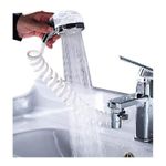 Casa si Gradina - Sanitare - Cazi si cabine de dus - Coloane si seturi de dus - Set Para de dus cu presiune ridicata, Extensie robinet, Furtun flexibil spiralat, Robinet pt comutare si Suport perete - Infinity.ro