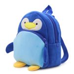 Fashion, accesorii si bijuterii - Copii - Accesorii copii - Genti si rucsacuri copii - Rucsac Plus Copii pentru Gradinita, model Pinguin, Albastru, moale si usor, 23x23 cm - Infinity.ro